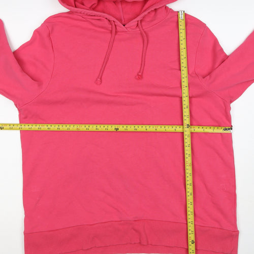 Marks and Spencer Women's Pink UK 18 Pullover Hoodie Drawstring Pockets