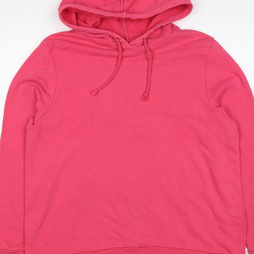 Marks and Spencer Women's Pink UK 18 Pullover Hoodie Drawstring Pockets