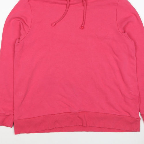 Marks and Spencer Women's Pink UK 18 Pullover Hoodie Drawstring Pockets