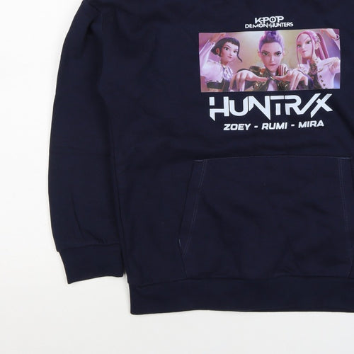 M&S Girls Blue 11-12 Years KPop Demon Hunters HUNTR/X Pullover Hoodie