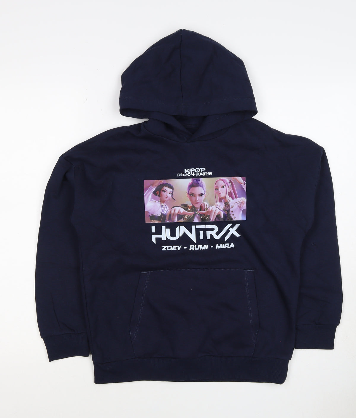 M&S Girls Blue 11-12 Years KPop Demon Hunters HUNTR/X Pullover Hoodie