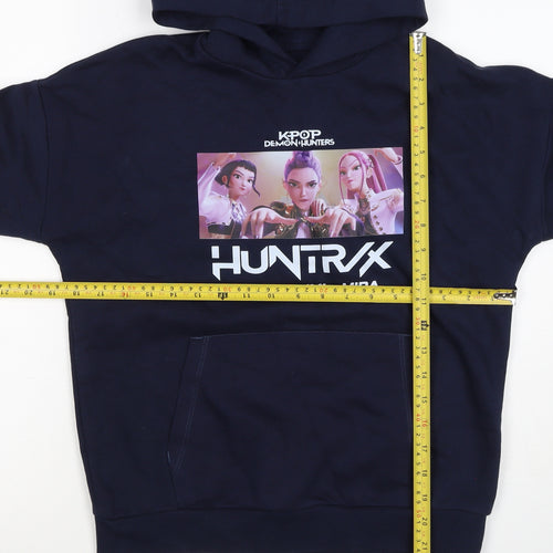 M&S Girls Blue 11-12 Years KPop Demon Hunters HUNTR/X Pullover Hoodie