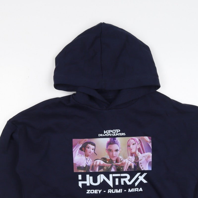 M&S Girls Blue 11-12 Years KPop Demon Hunters HUNTR/X Pullover Hoodie