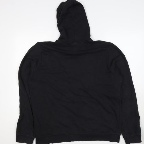 Adidas Men’s Black XL Pullover Logo Graphic Print Hoodie