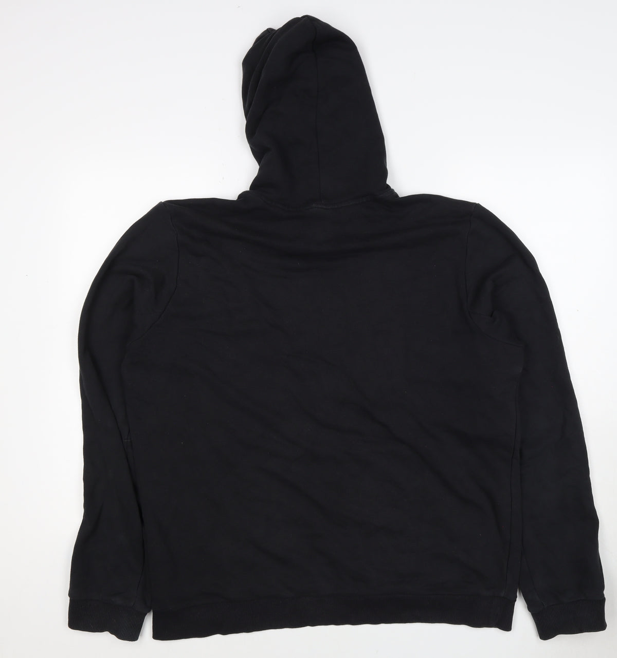 Adidas Men’s Black XL Pullover Logo Graphic Print Hoodie