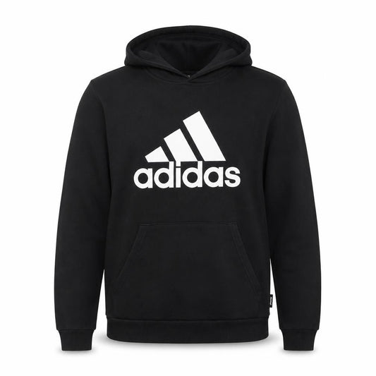 Adidas Men’s Black XL Pullover Logo Graphic Print Hoodie