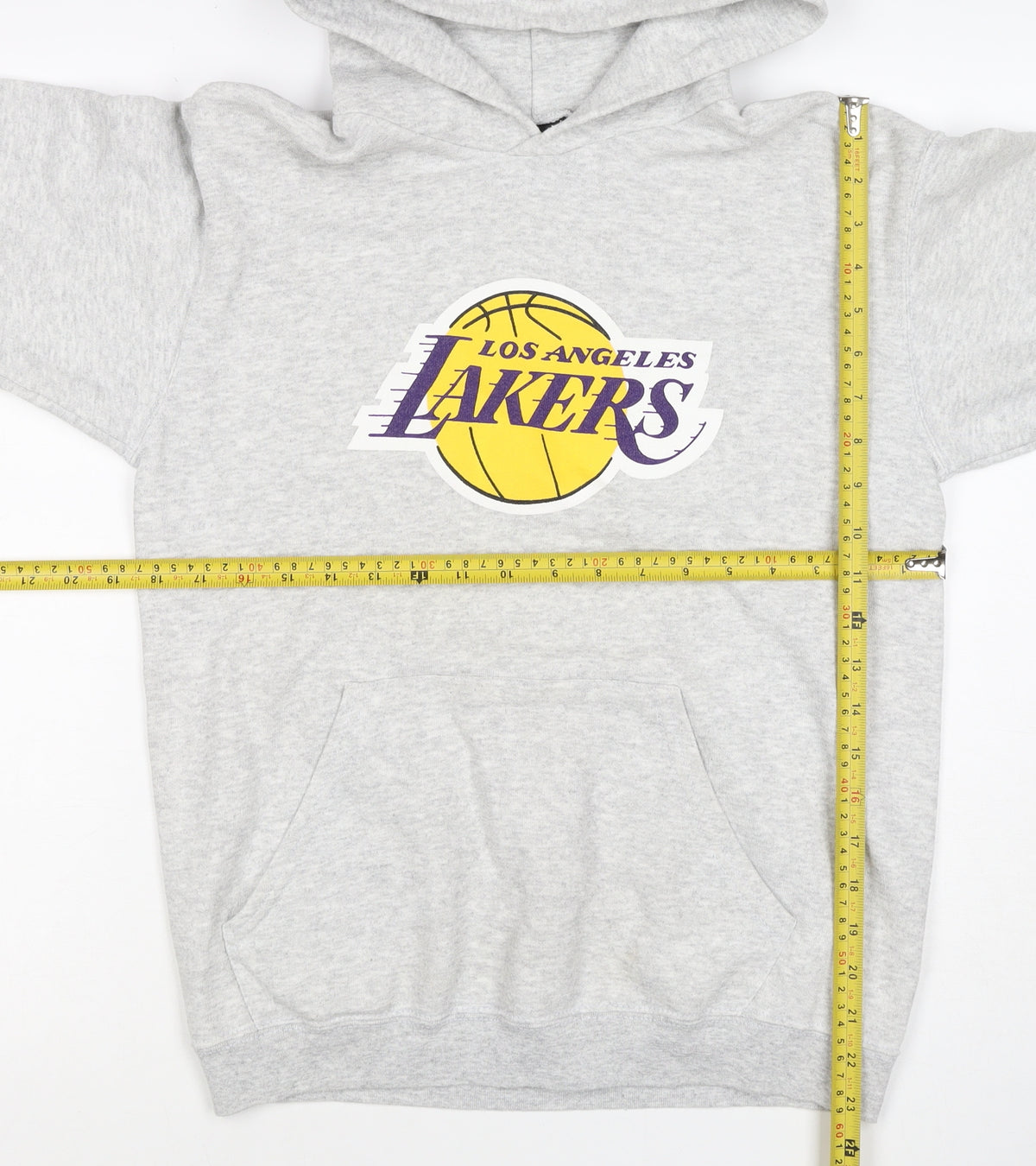Outer Stuff Boys Grey L Los Angeles Lakers Basketball Pullover Hoodie