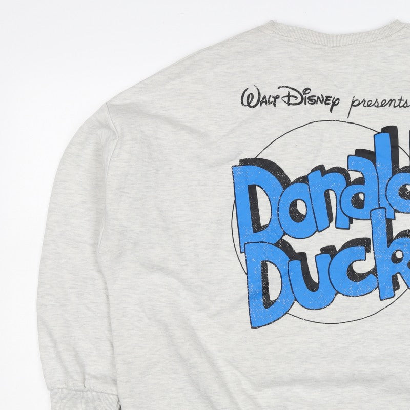 Disney Mickey & Friends Women’s Grey M Donald Duck Graphic Sweatshirt
