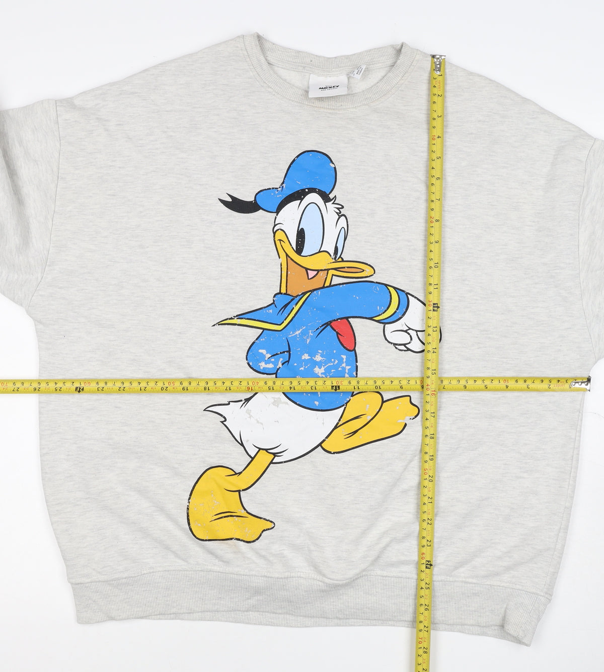 Disney Mickey & Friends Women’s Grey M Donald Duck Graphic Sweatshirt