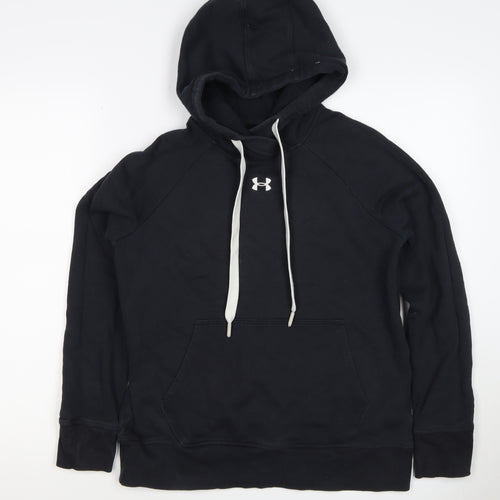 Under Armour Boys Black XS Pullover Hoodie Logo Fleece