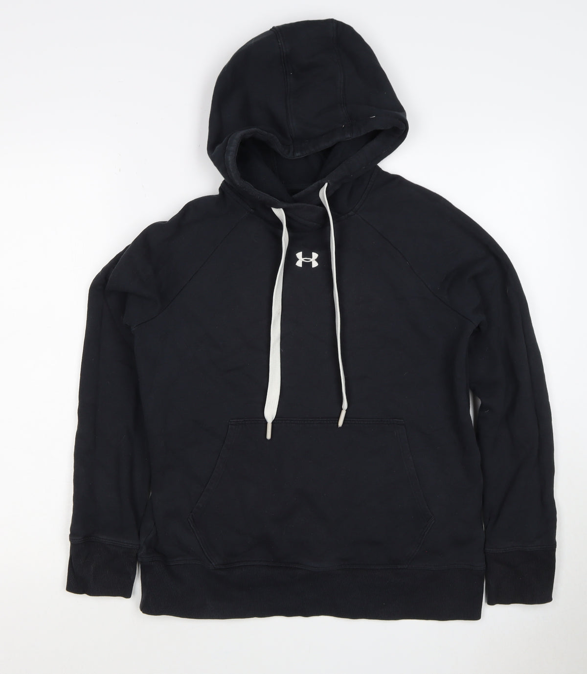 Under Armour Boys Black XS Pullover Hoodie Logo Fleece