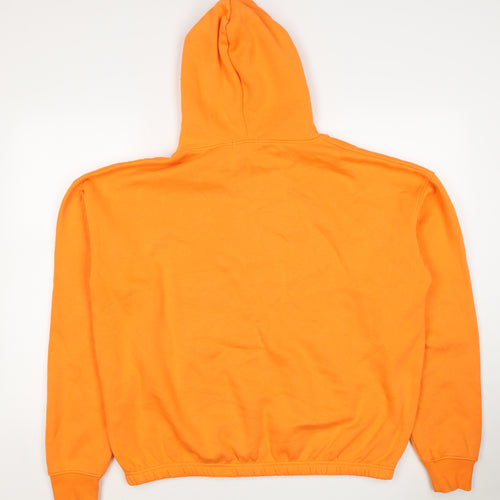 PrettyLittleThing Women Orange M Pullover Hoodie Logo Pocket