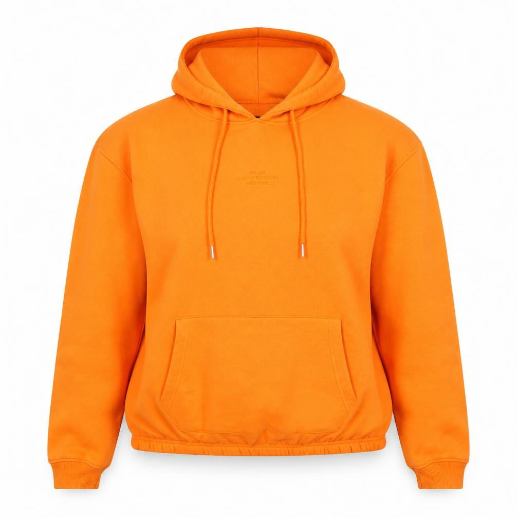 PrettyLittleThing Women Orange M Pullover Hoodie Logo Pocket