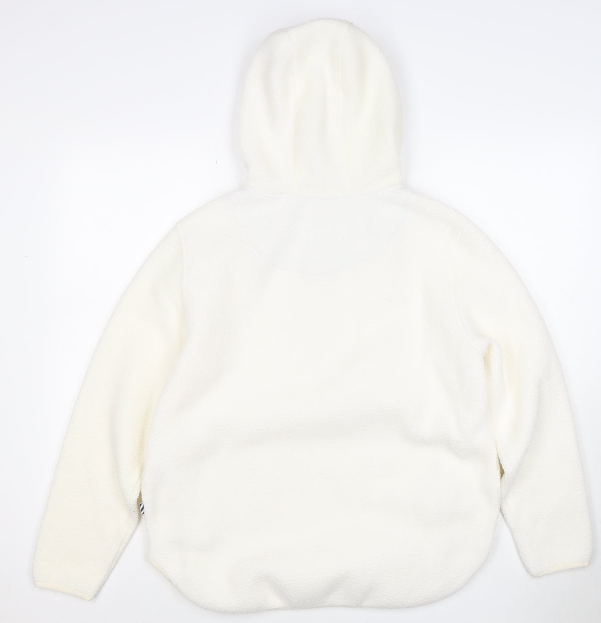 Joules Women Ivory UK 10 Hooded 1/4 Zip Fleece Pullover Sweatshirt