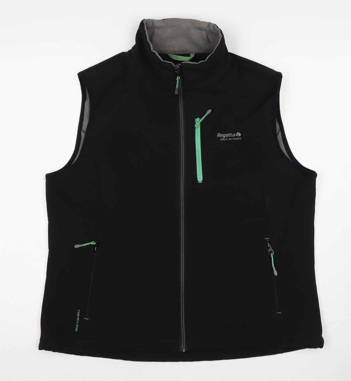 Regatta Women’s Black Size 16 Xert Softshell Full Zip Waistcoat