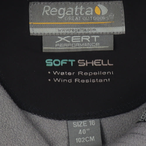 Regatta Women’s Black Size 16 Xert Softshell Full Zip Waistcoat