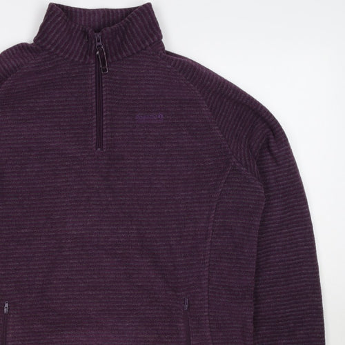 Regatta Women’s Purple UK 16 1/4 Zip Fleece Sweatshirt Pockets