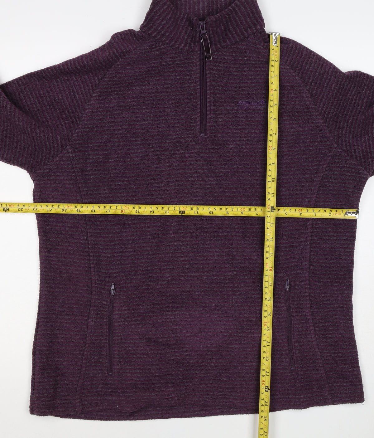 Regatta Women’s Purple UK 16 1/4 Zip Fleece Sweatshirt Pockets
