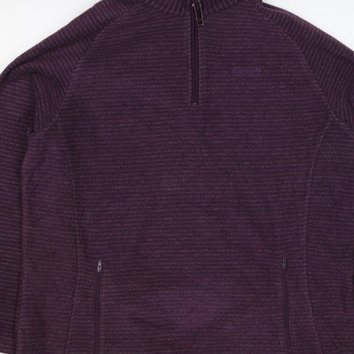 Regatta Women’s Purple UK 16 1/4 Zip Fleece Sweatshirt Pockets