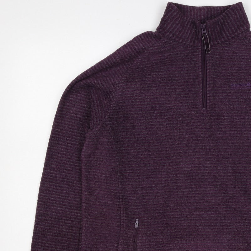 Regatta Women’s Purple UK 16 1/4 Zip Fleece Sweatshirt Pockets