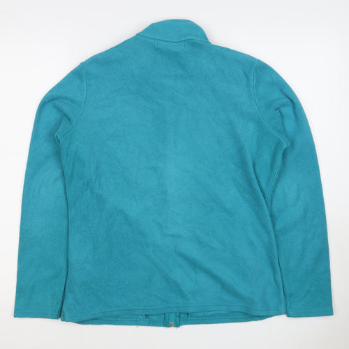 Marks and Spencer Women’s Blue Size 14 Full Zip Fleece Jacket