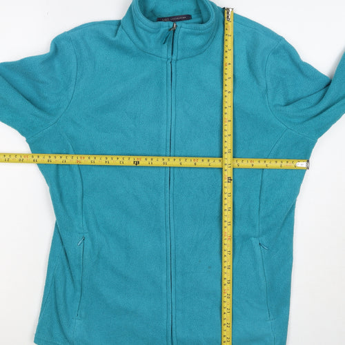 Marks and Spencer Women’s Blue Size 14 Full Zip Fleece Jacket