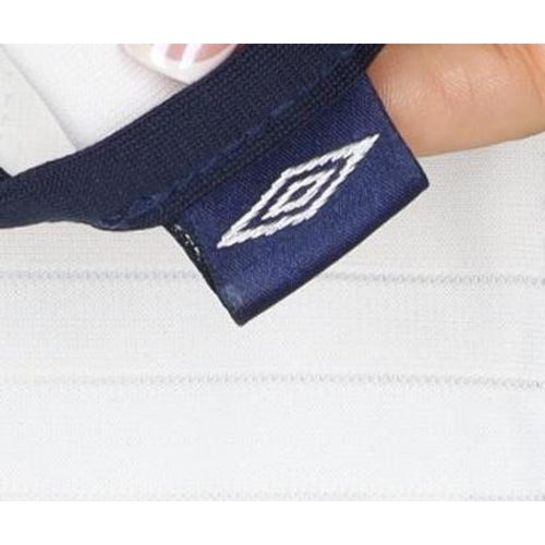 Umbro Men’s White XL England Football Short Sleeve Polo Shirt