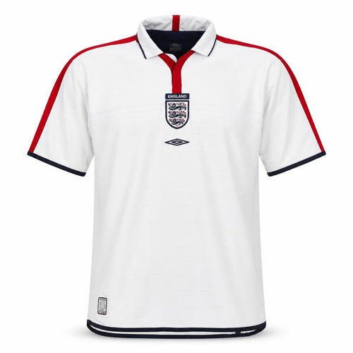 Umbro Men’s White XL England Football Short Sleeve Polo Shirt