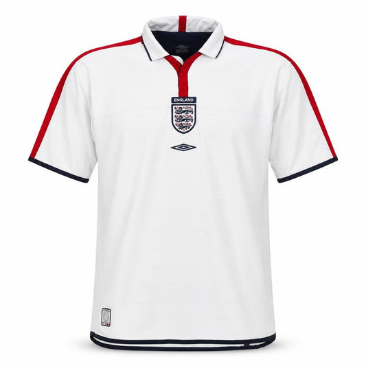 Umbro Men’s White XL England Football Short Sleeve Polo Shirt