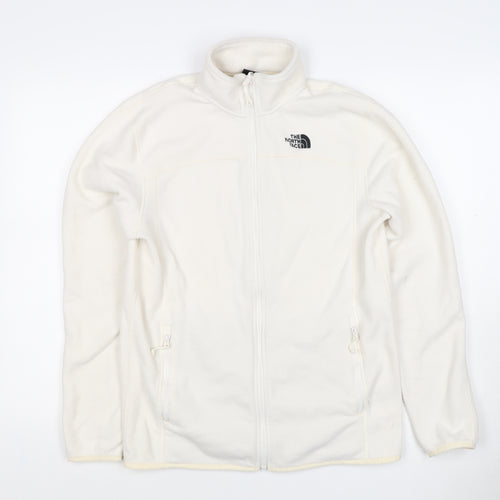 The North Face Men’s White M Full Zip Fleece Jacket Outdoor