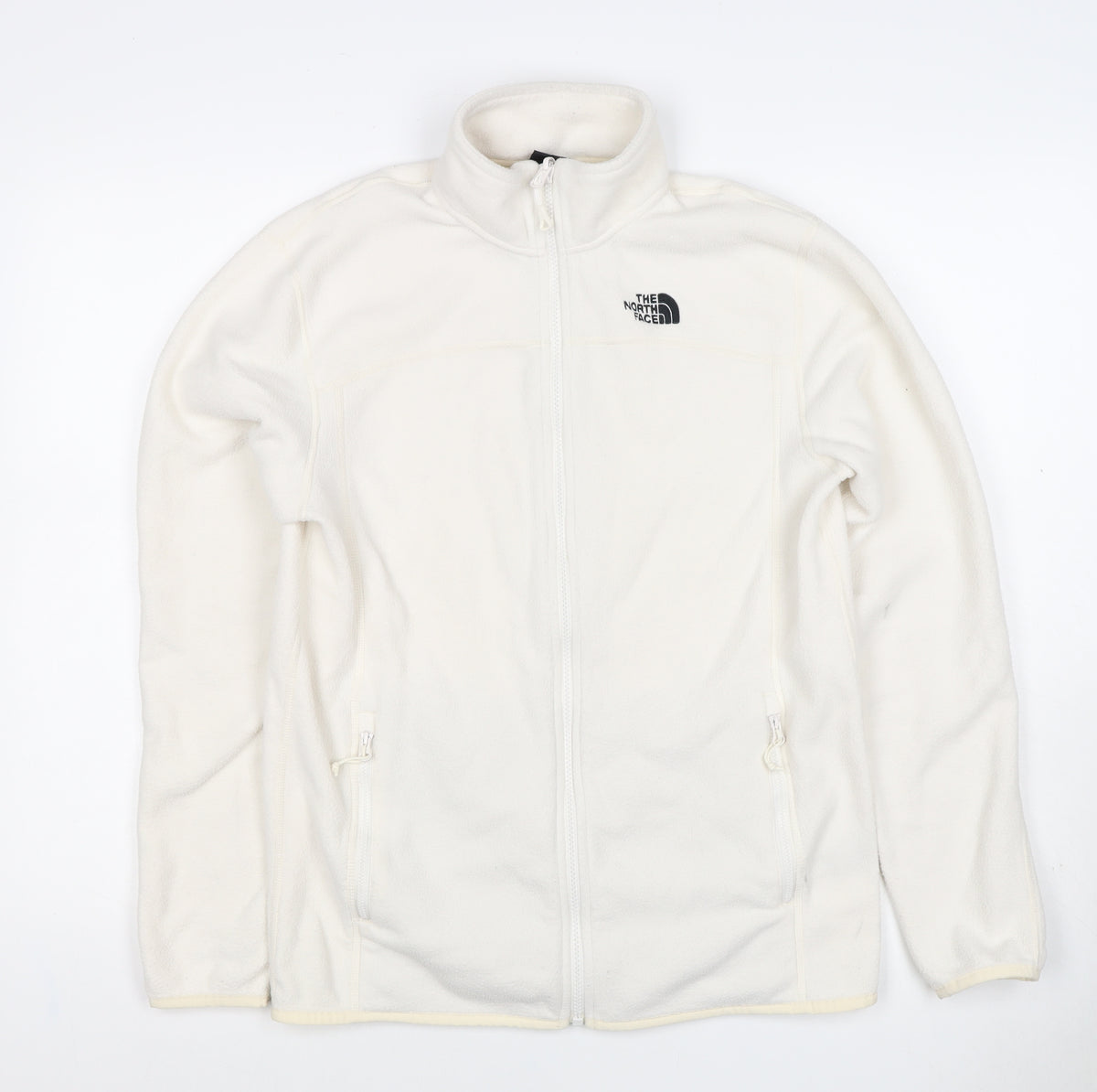The North Face Men’s White M Full Zip Fleece Jacket Outdoor