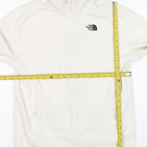 The North Face Men’s White M Full Zip Fleece Jacket Outdoor