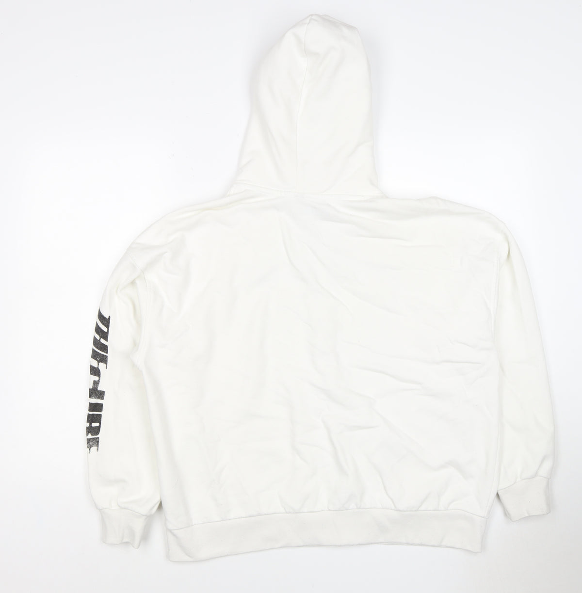 H&M Divided Men’s White L The Cure Faith Graphic Full Zip Hoodie