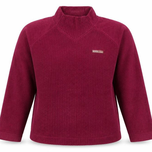 HEAD Essentials Women Burgundy UK 10 Pullover Fleece Sweatshirt Raglan