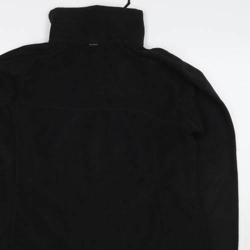 Columbia Women Black XL Titanium 1/4 Zip Fleece Sweatshirt High Neck