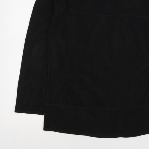 Columbia Women Black XL Titanium 1/4 Zip Fleece Sweatshirt High Neck