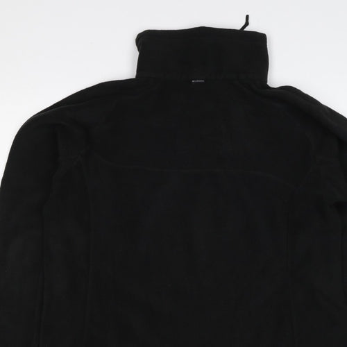 Columbia Women Black XL Titanium 1/4 Zip Fleece Sweatshirt High Neck