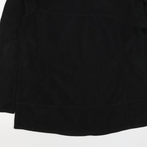 Columbia Women Black XL Titanium 1/4 Zip Fleece Sweatshirt High Neck