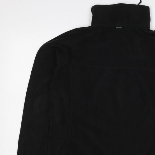 Columbia Women Black XL Titanium 1/4 Zip Fleece Sweatshirt High Neck