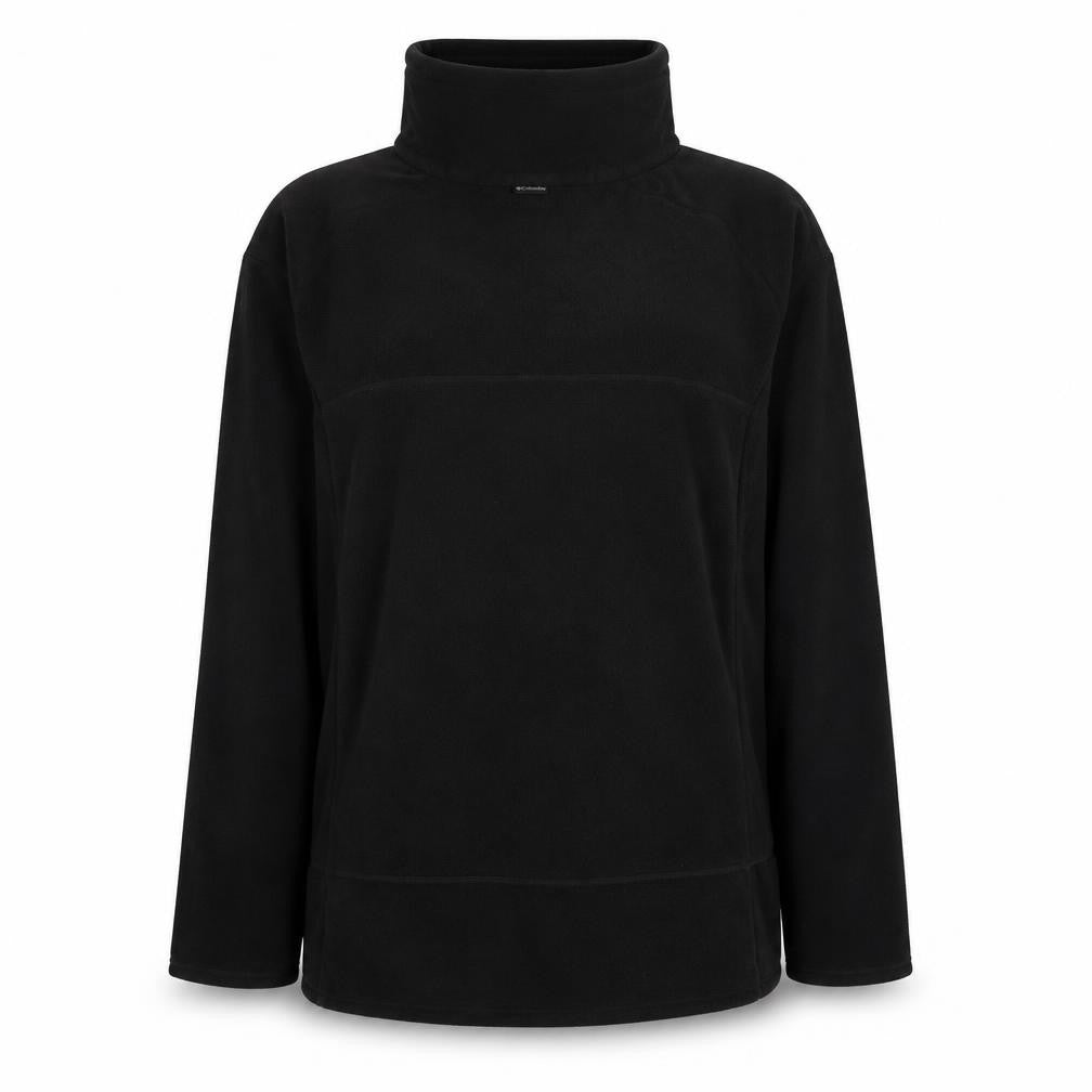 Columbia Women Black XL Titanium 1/4 Zip Fleece Sweatshirt High Neck