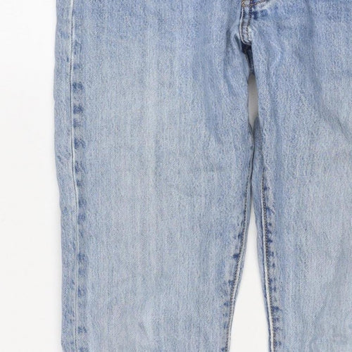 Levi's Premium Men's Blue W34 L30 Straight Light Wash Distressed Jeans