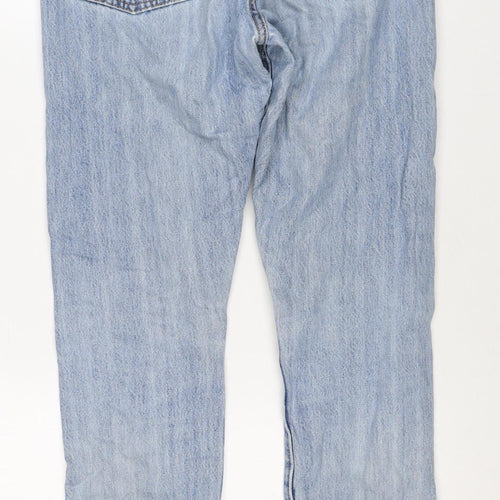 Levi's Premium Men's Blue W34 L30 Straight Light Wash Distressed Jeans