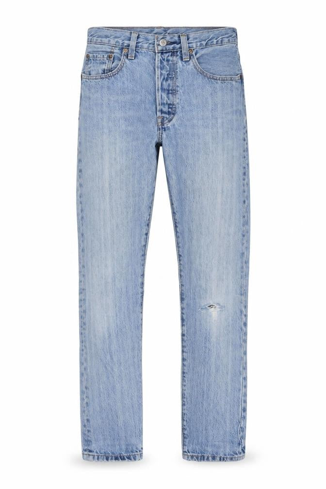 Levi's Premium Men's Blue W34 L30 Straight Light Wash Distressed Jeans