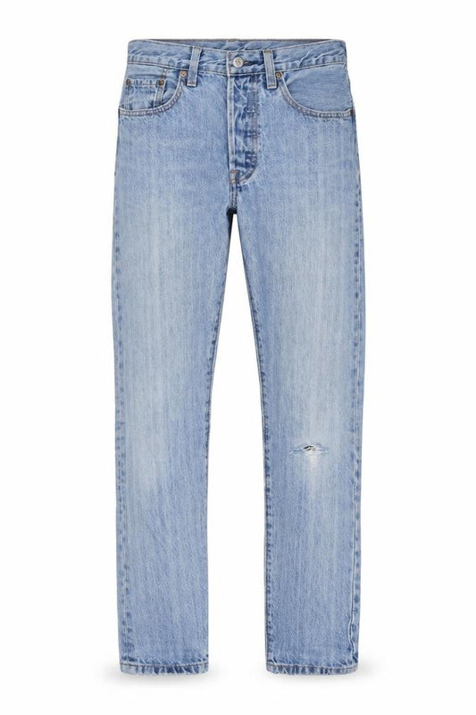 Levi's Premium Men's Blue W34 L30 Straight Light Wash Distressed Jeans