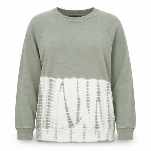 Marks and Spencer Women Green Tie Dye Sweatshirt Size 10 Crew Neck