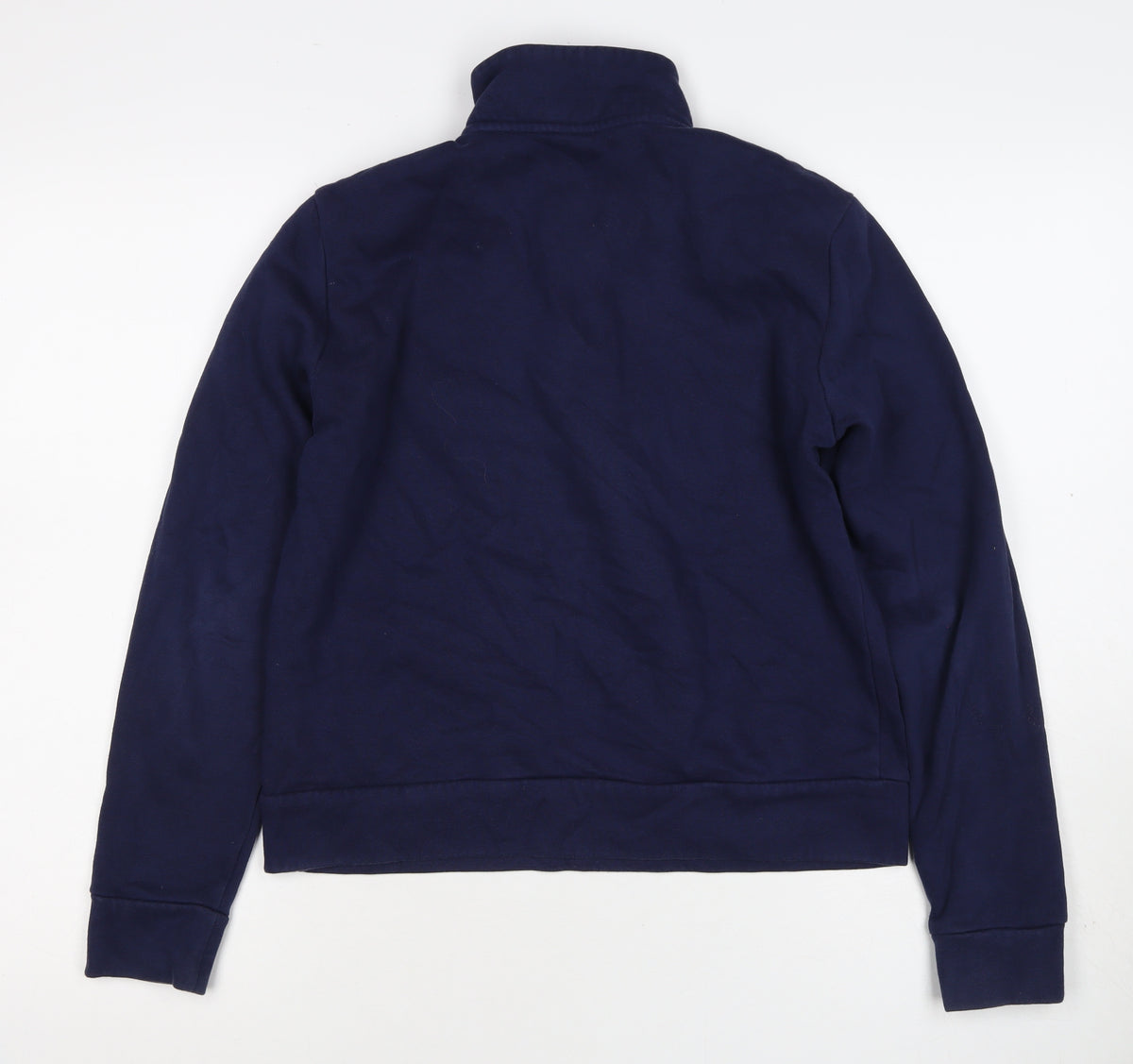 Puma Women’s Blue S 1/4 Zip Logo Sweatshirt High Neck