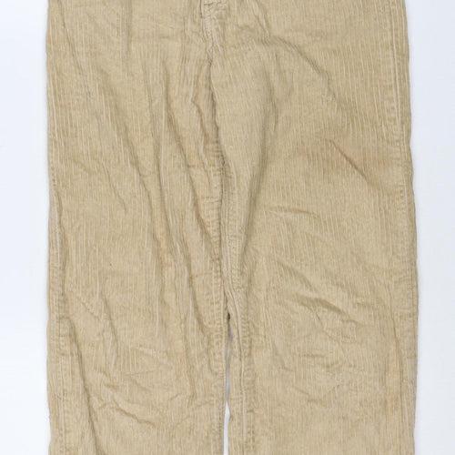 Levi's Women Beige Size 26 Ribcage Straight Ankle Corduroy Trousers