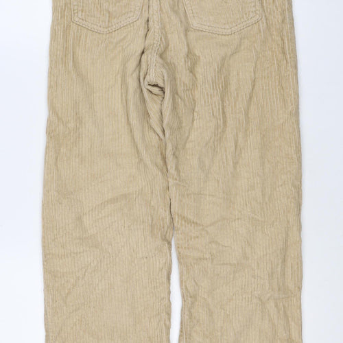 Levi's Women Beige Size 26 Ribcage Straight Ankle Corduroy Trousers