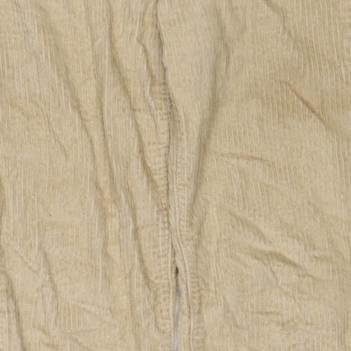 Levi's Women Beige Size 26 Ribcage Straight Ankle Corduroy Trousers