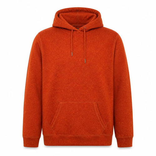 TOG24 Unisex Adults Orange XL Pullover Hoodie Drawstring Pockets